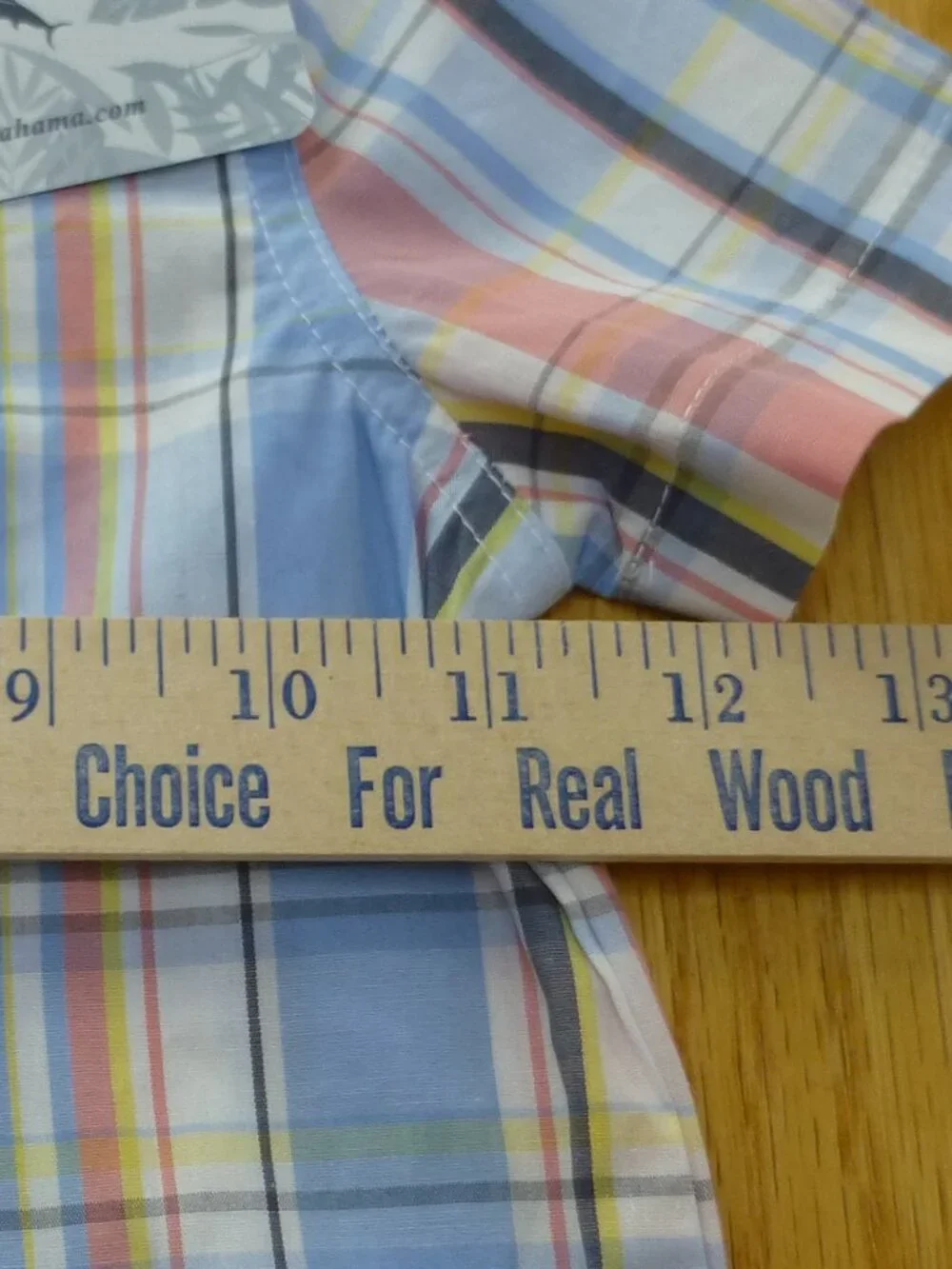 TOMMY BAHAMA 100% Cotton Boys 18M months Plaid Button Short sleeve shirt